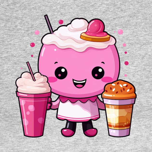 kawaii Ice cream  T-Shirt cute Candy food gilrl by nonagobich